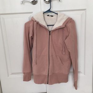 Eddie Bauer fleece lined zip up hoodie